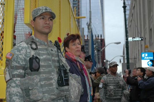 Troops Augment Security at Ground Zero